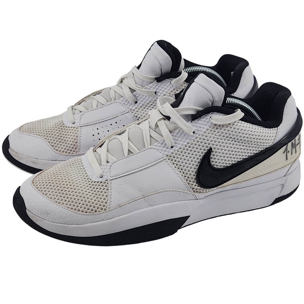 Nike Ja 1 Mens 11.5 White Black Basketball Shoes FV1303-100 Ja Morant Sneakers